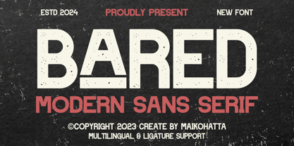 Bared Font Poster 1