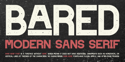 Bared Font Poster 2