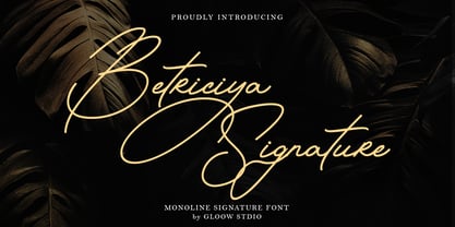 Betriciya Signature Font Poster 1