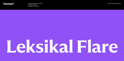 Leksikal Flare Font Poster 1