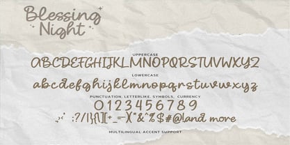 Blessing Night Font Poster 6