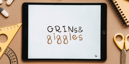 Grin Font Poster 1