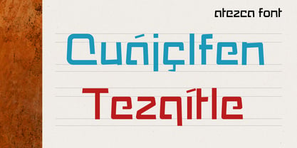 Atezca Font Poster 4