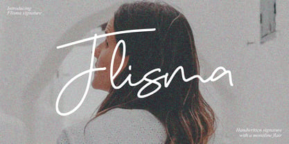 Flisma Signature Font Poster 1