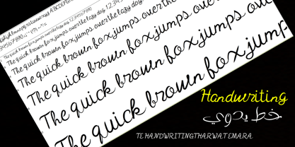 TE Handwriting Tharwat Emara Font Poster 1