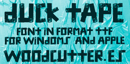 Duck Tape Font Poster 5