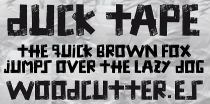 Duck Tape Font Poster 2