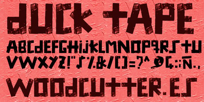 Duck Tape Font Poster 3