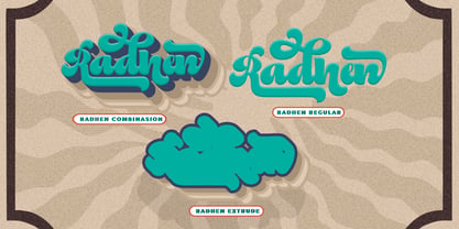 Radhen Retro Font Poster 4