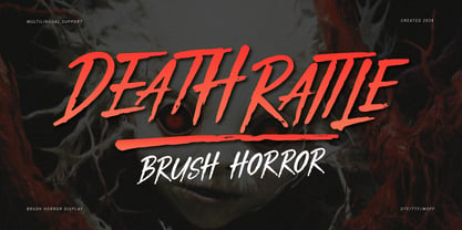 Death Rattle Font Poster 1