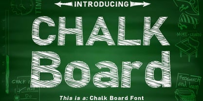 Chalk Board Font Poster 1