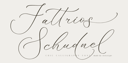 Fattrios Schudnel Font Poster 1