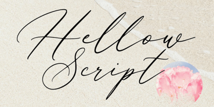 Hellow Script Font Poster 1