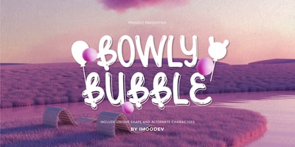 Bowly Bubble Font Poster 1