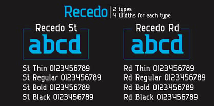 Recedo Font Poster 4