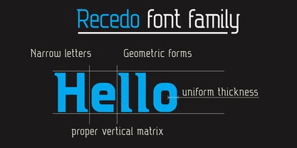 Recedo Font Poster 3