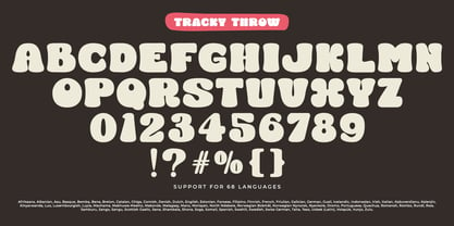 Tracky Throw Font Poster 10