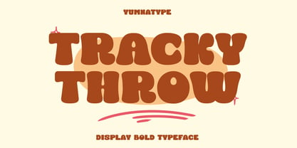 Tracky Throw Font Poster 1