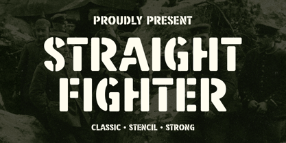 Straight Fighter Font Poster 1