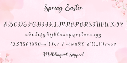 Spring Easter Font Poster 6