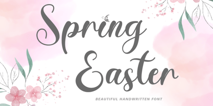 Spring Easter Font Poster 1