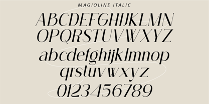 Magioline Font Poster 8