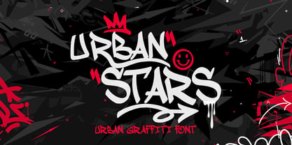 Urban stars Font Poster 1