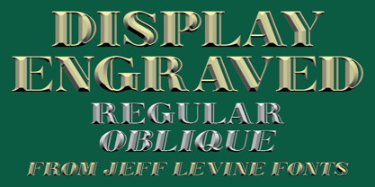 Display Engraved JNL Font Poster 1