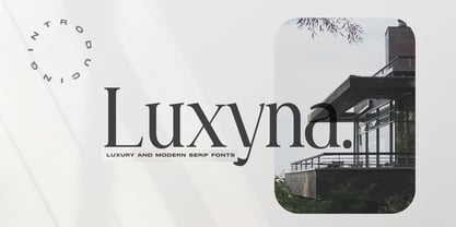 Luxyna Font Poster 1