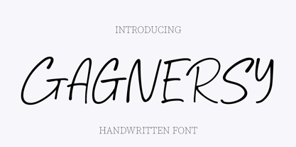Gagnersy Font Poster 1