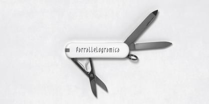 Parrallelogramica Font Poster 1