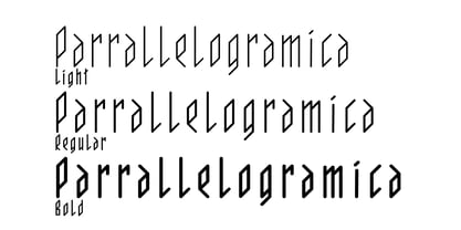 Parrallelogramica Font Poster 2
