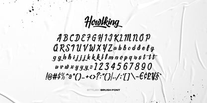 Howlking Font Poster 6