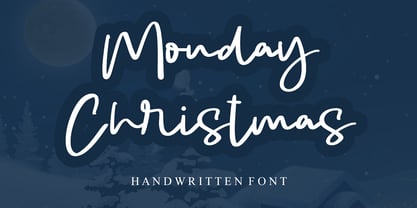 Monday Christmas Font Poster 1