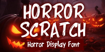 Horror Scratch Font Poster 1