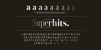 Superhits Font Poster 9