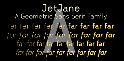 Jet Jane Font Poster 2