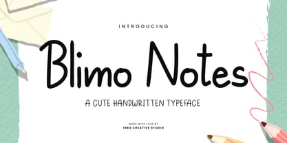 Blimo Notes Font Poster 1