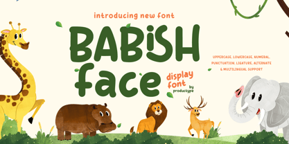 Babish Face Font Poster 1