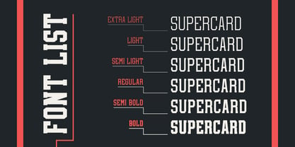 Supercard Font Poster 2