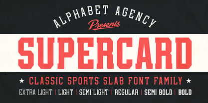 Supercard Font Poster 1