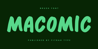 Macomic Brush Font Poster 1