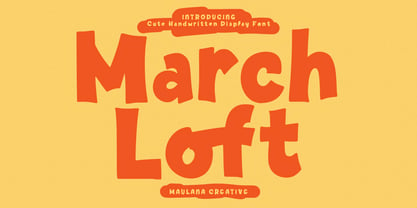 March Loft Font Poster 1