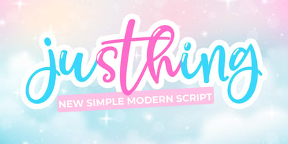 Justhing Font Poster 1