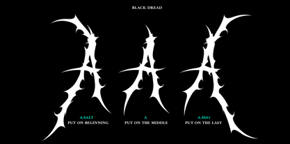 Black Dread Font Poster 10