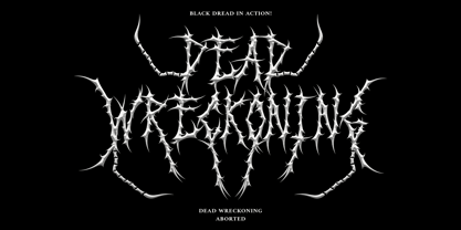 Black Dread Font Poster 4