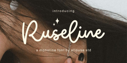 Ruseline Font Poster 1