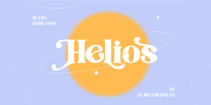 Helios Retro Font Poster 1