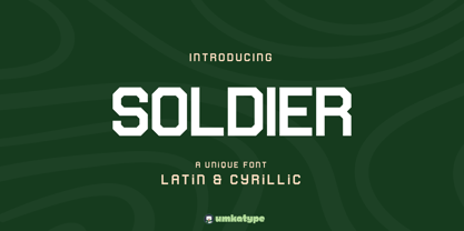 Soldier Font Poster 1