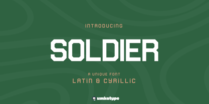 Soldier Font Poster 12